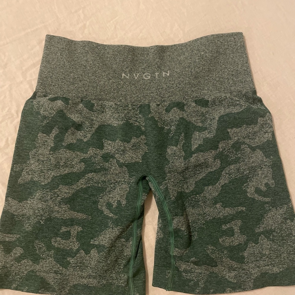 Nvgtn camo green shorts